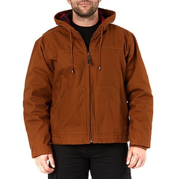 Smith’s Other - Smith’s Workwear Buffalo Flannel Lined Cotton Duck Canvas Hooded Work Jacket